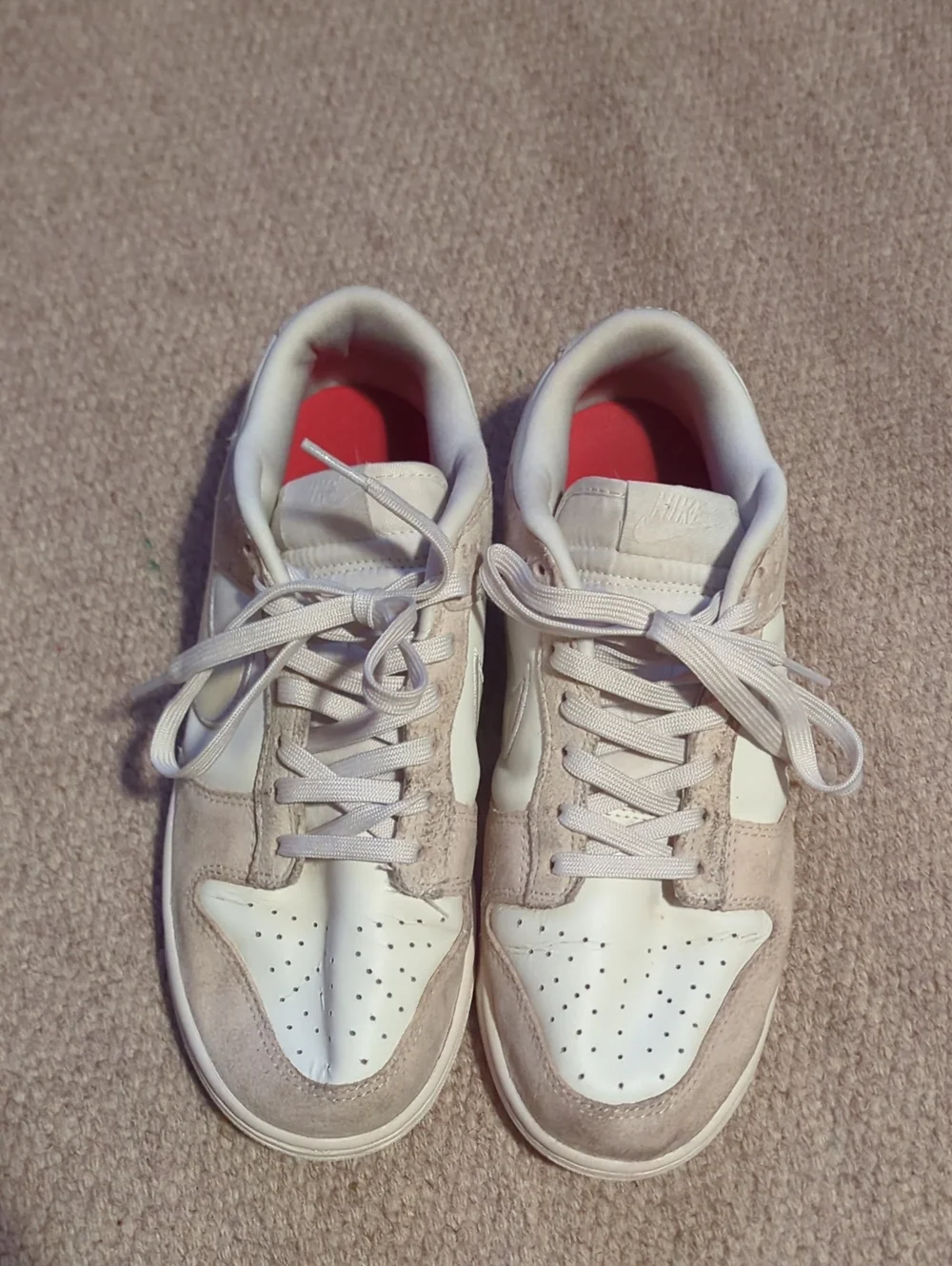 Women's Nike Dunk Low Sail Iridescent Swoosh HF5074-133 Size 10